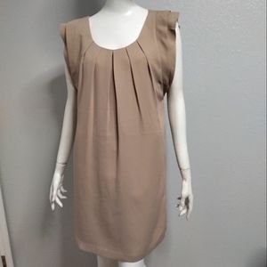 Khaki Flutter Sleeve Dress Medium Love21